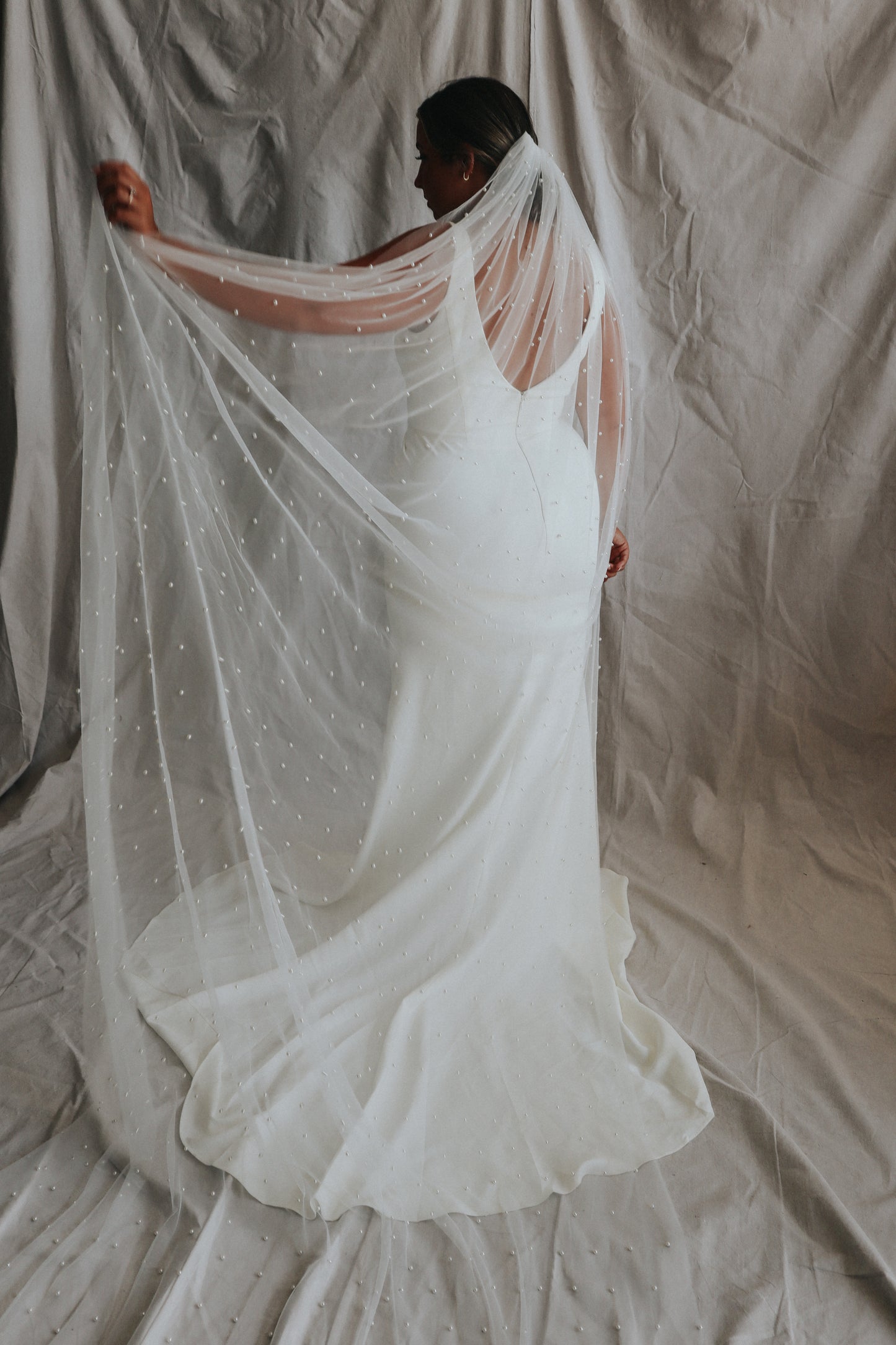 PEARL STUDDED VEILS